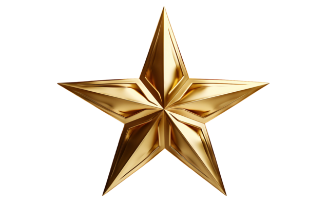 ai-generated-gold-star-on-transparent-background-png